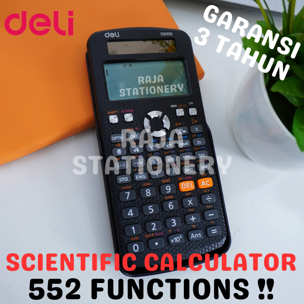 

Deli Scientific Calculator / Kalkulator Ilmiah Deli Matematika Ujian Hitung CD991ID