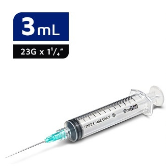 SPUIT 3 CC DISPOSABLE SYRINGE ONEMED JARUM SUNTIK