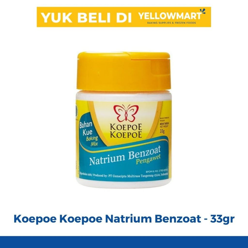 

Koepoe Koepoe Natrium Benzoat Pengawet Makanan - 33gr