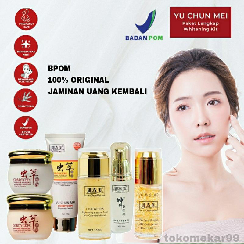 [BPOM ORIGINAL LOKAL] YU CHUN MEI Cordyceps COMPLETE KIT set 6 Ready
