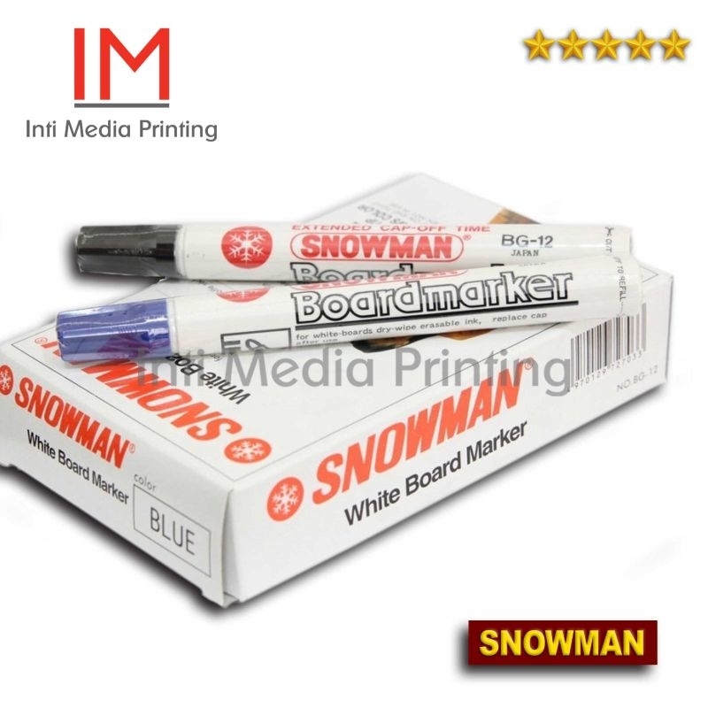 

Spidol Whiteboard BG 12 Snowman dan Spidol Permanent Marker