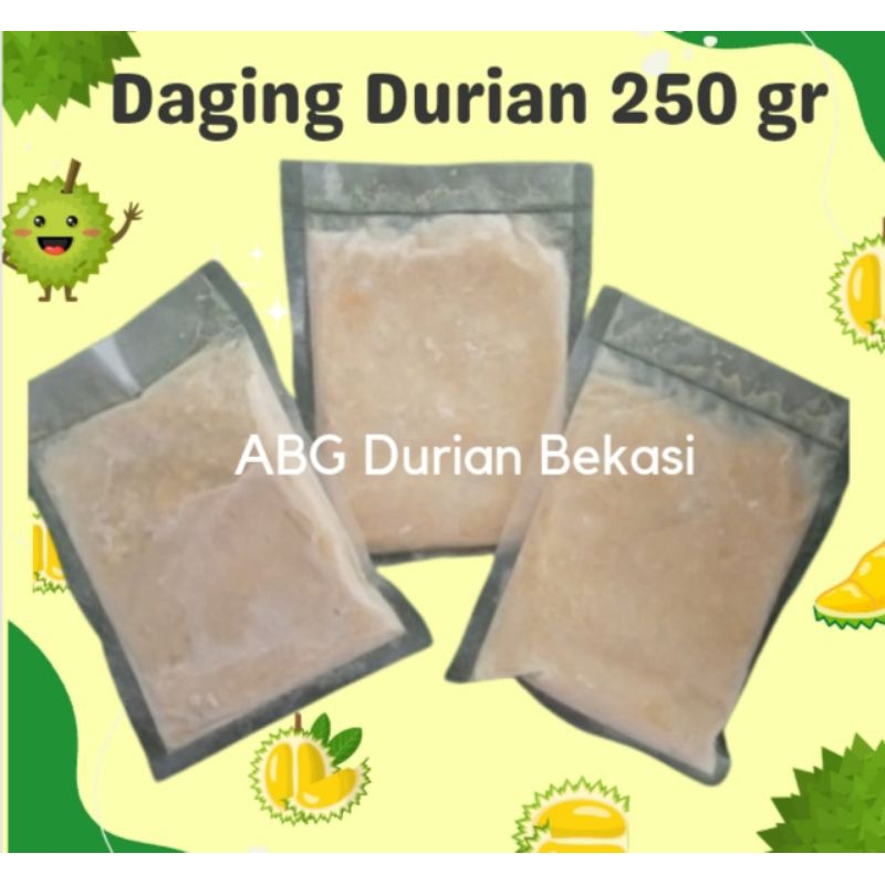 

Daging Durian Bawor Kupas beku 250 gr