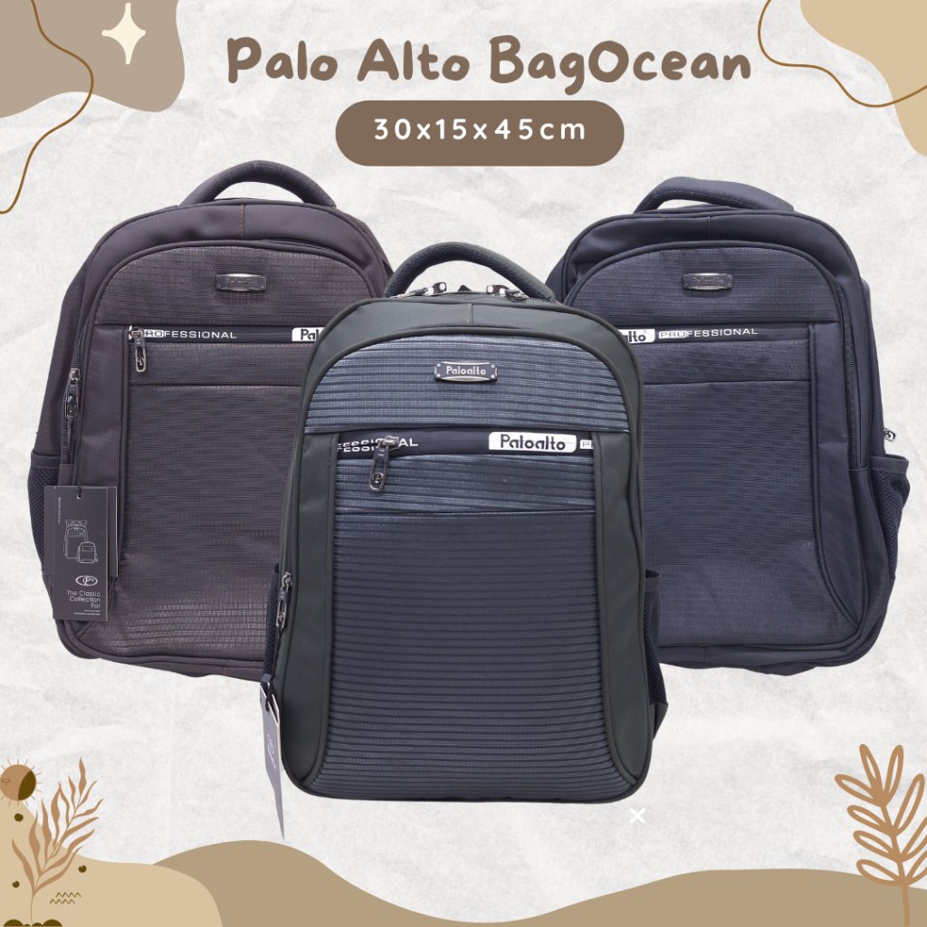 Tas PALO ALTO 18 INCHI MURAH BARU / RANSEL PALO ALTO MOTIF GARIS USB 18 INCHI 3 RUANG ORIGINAL / TAS