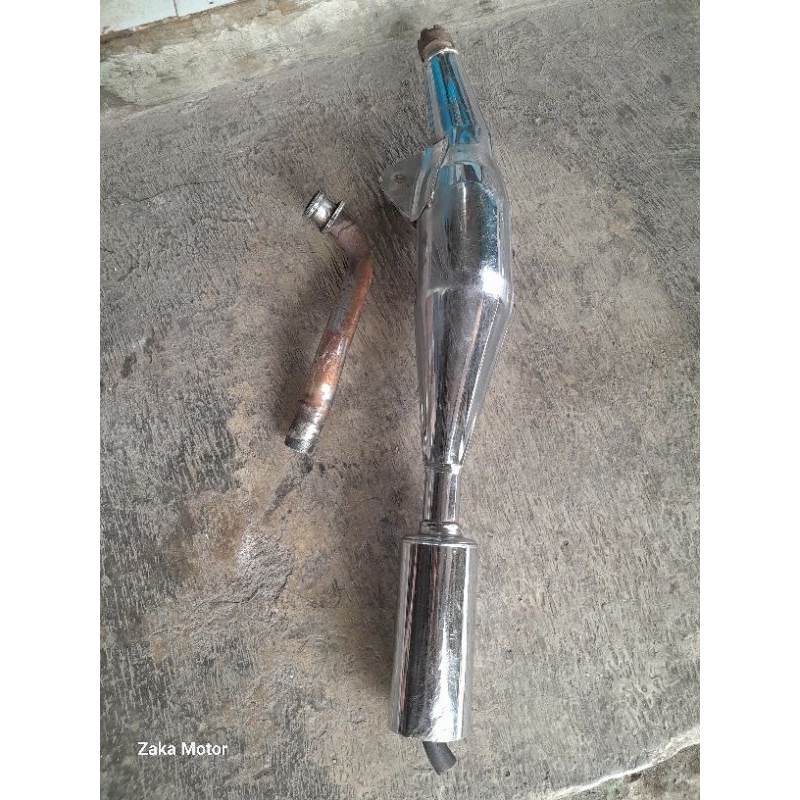Knalpot Yamaha Fiz R Standar Original Copotan Mulus