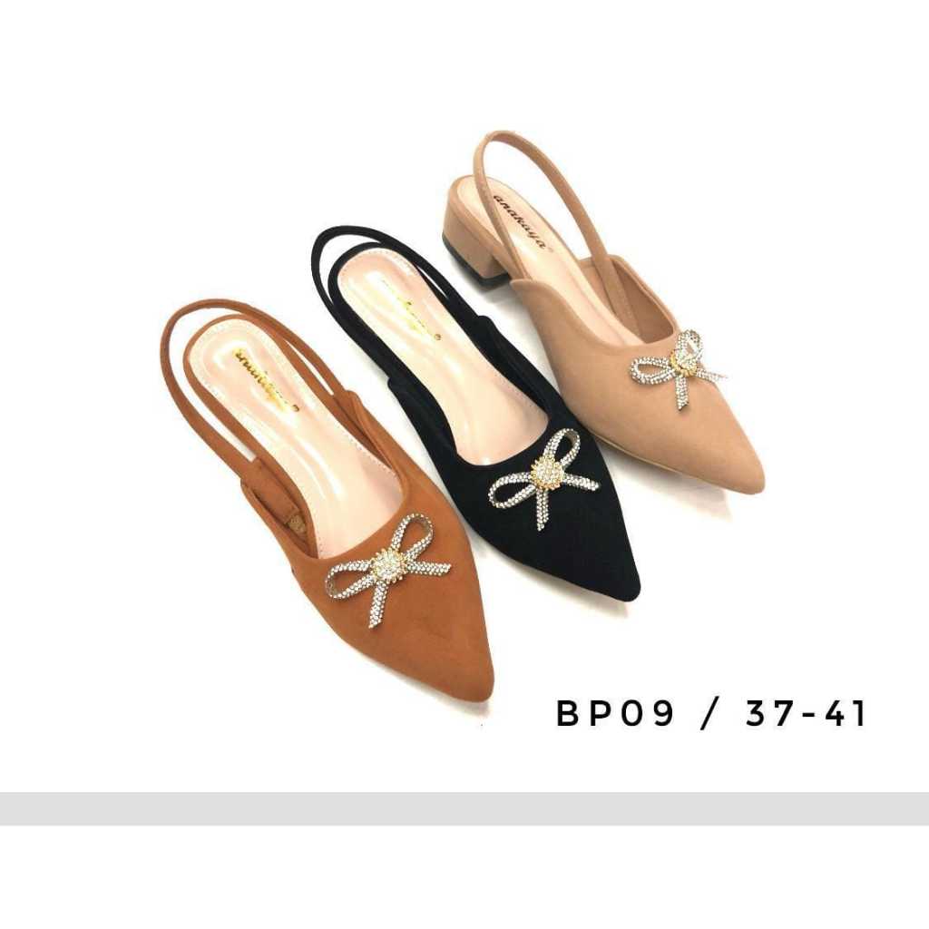 Anakaya selop sendal pesta wanita BP 09 hitam,mocca 37-41