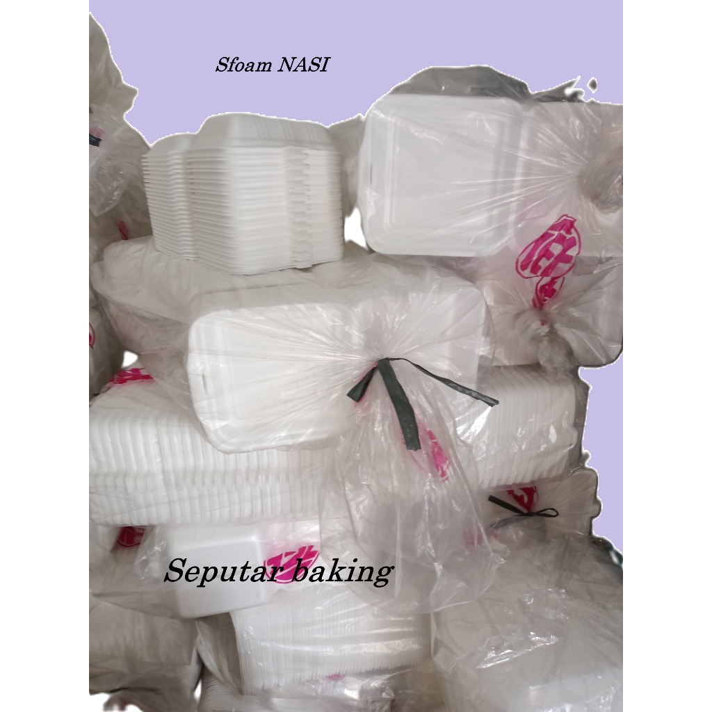 Styrofoam NASI (1ball=100pcs) (Instant Saja)