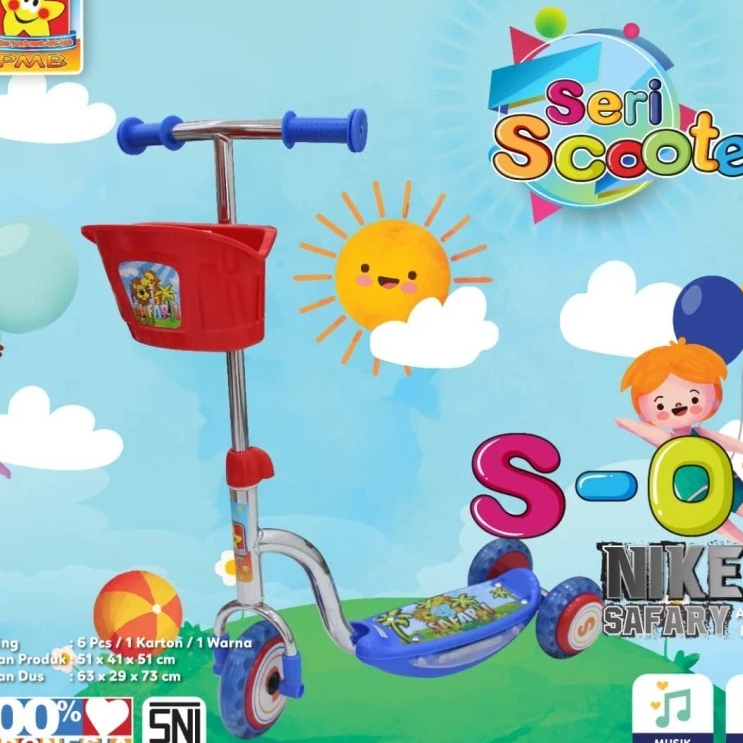 Mainan Scooter Anak NIKEL Roda Tiga 3 - Skuter PMB S01