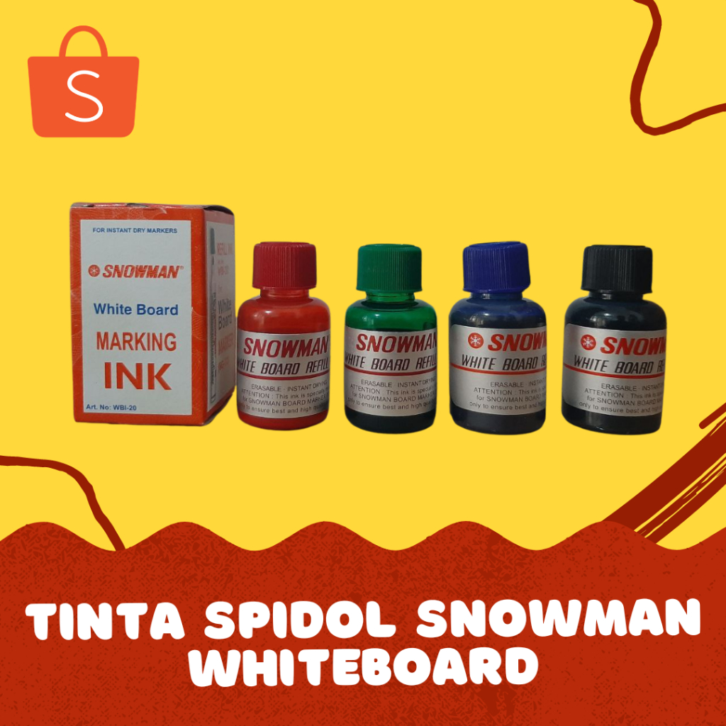

Tinta Spidol Papan Tulis Snowman Non-Permanen & Permanen