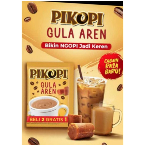 

(Bonus) 2 Renceng (2+1) Kopi Pikopi Gula Aren 30 bks