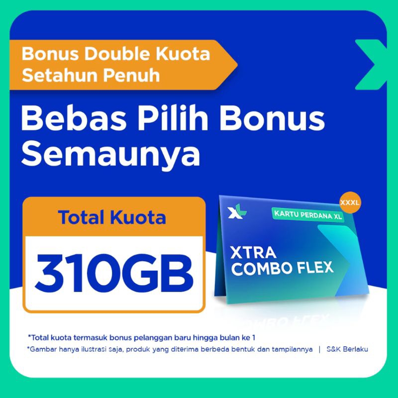 KARTU PERDANA XL PLUS KUOTA 150GB PLUS BONUS KUOTA