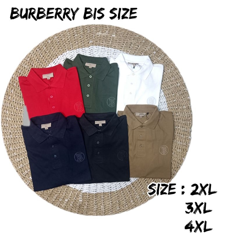 Kaos Polo Pria Burberry / Kaos Kerah Pria Big Size Original By Burberry