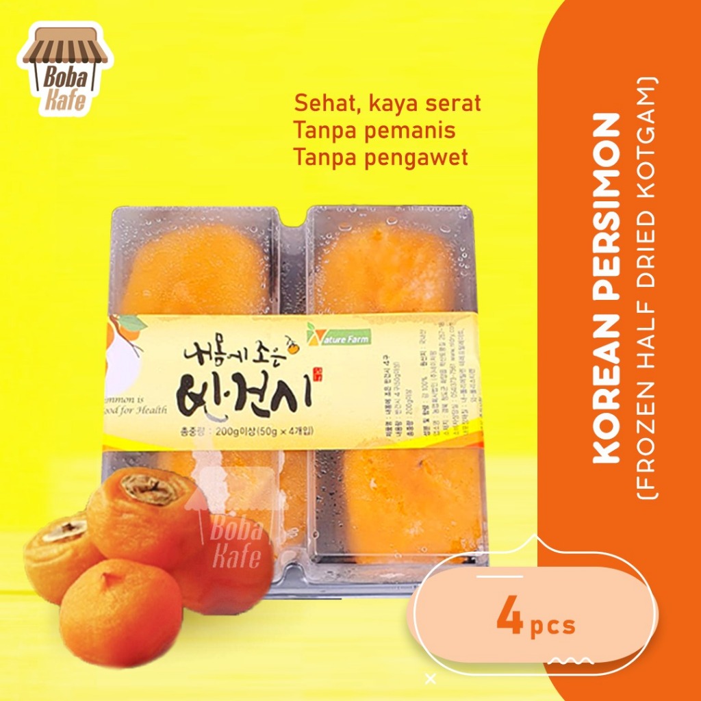 

KESEMEK KOREA BEKU / KOREAN PERSIMON - FROZEN HALF DRIED KOTGAM ISI 4pcs