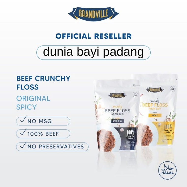 

KODE P43W Grandville Abon Sapi 1 gr Abon Sapi Grandville 1 gr