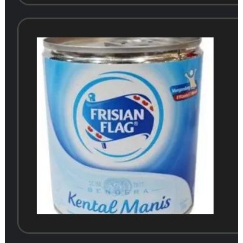 

Frisian flag kental manis putih kaleng 370gr