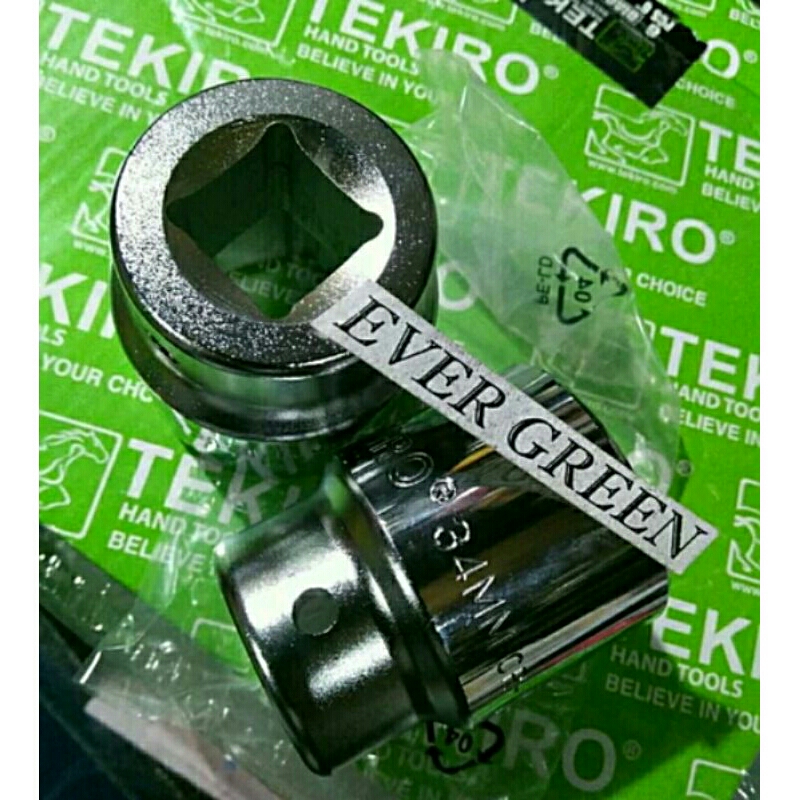 MATA KUNCI SOK 34 mm TEKIRO - Gagang Stang Square Drive BESAR 3/4" (¾ in) 34mm... sedia treker stang