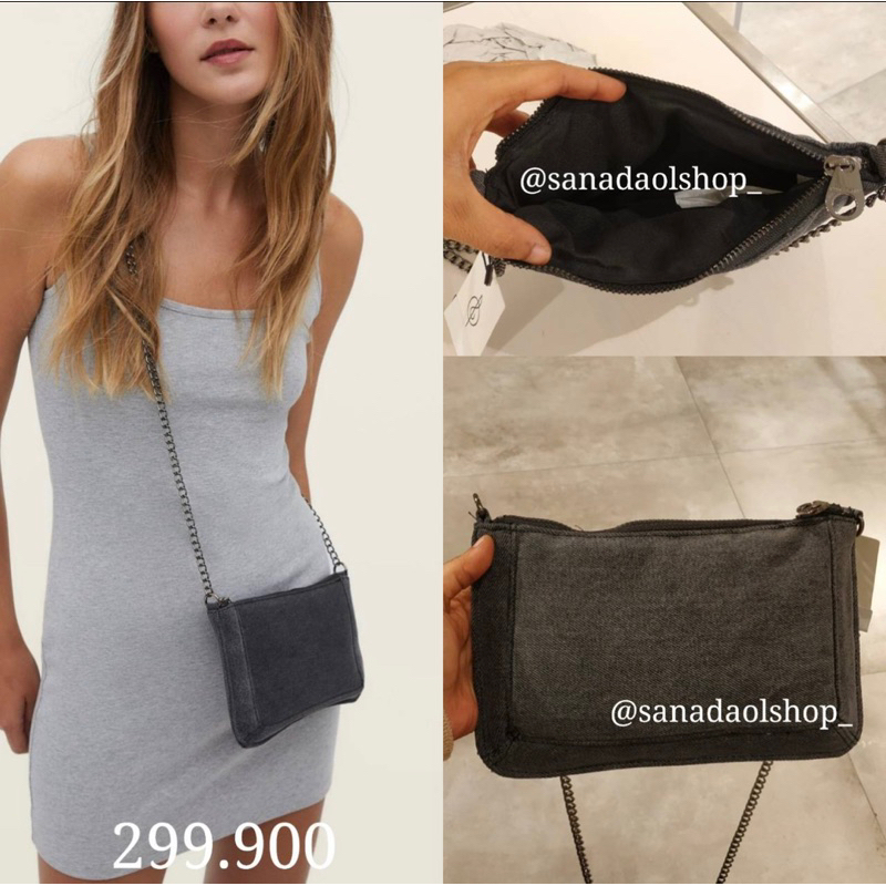 READY SALE  Tas STRADIVARIUS Slingbag Mini Beaded Bag