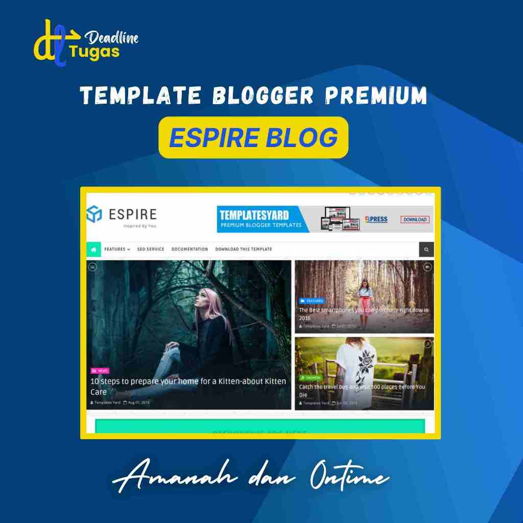 Template Blogger Premium Espire Blog