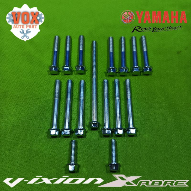 Baut Blok Mesin Kopling Magnet Kanan Kiri Yamaha Vixion Old-New, Jupiter MX 150, Xabre