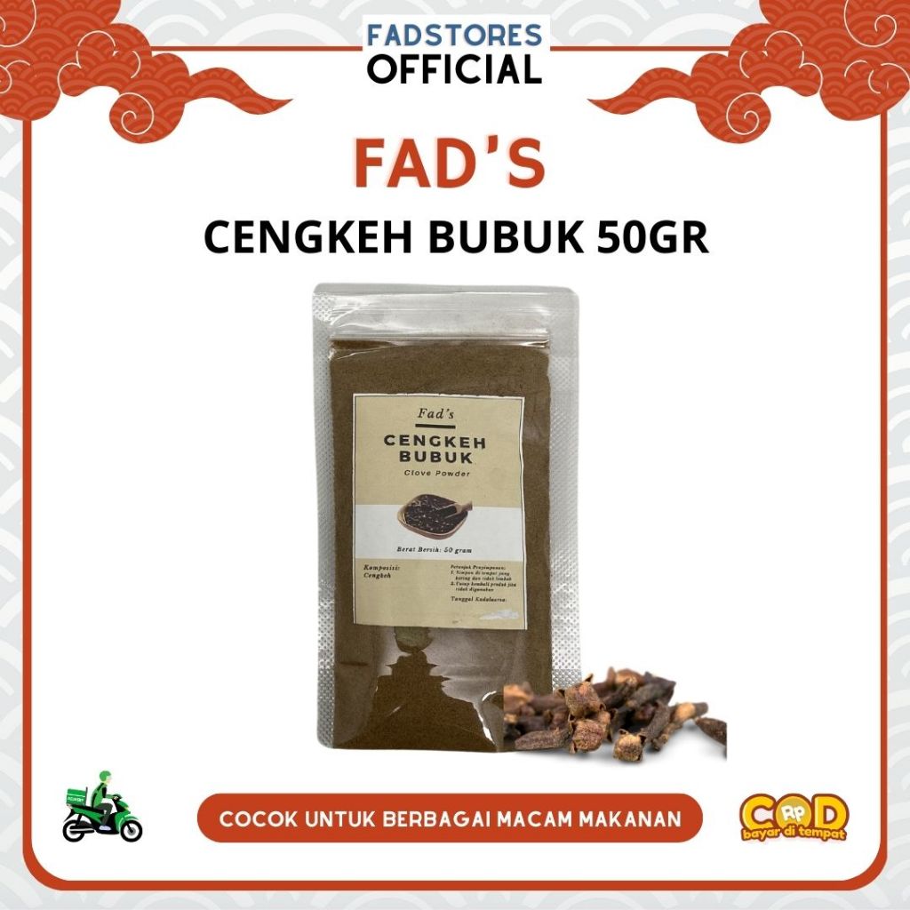 

Cengkeh Bubuk 50gr - Cloves Powder 50gr - Fad's Rempah Bubuk