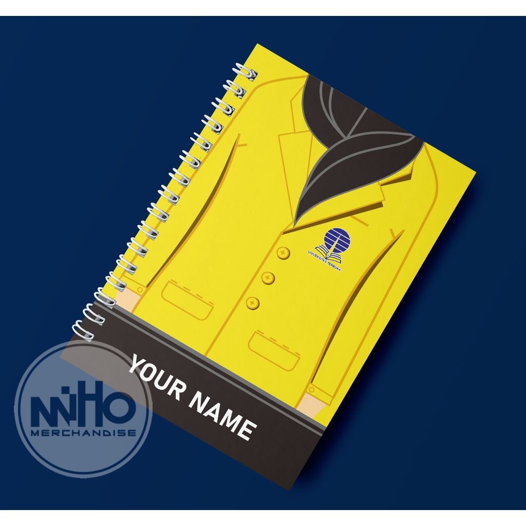 

JAS ALMAMATER UNIVERSITAS TERBUKA (UT) Kertas HVS / Hardcover / 60 lembar / Bergaris