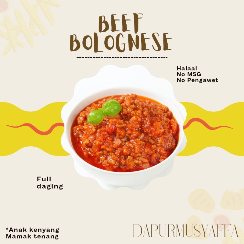 

beef bolognese no msg baby friendly