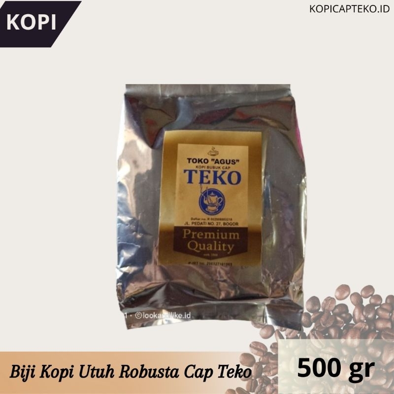 

Kopi CAP TEKO Roasted Bean/Biji Kopi ROBUSTA 500 Gr