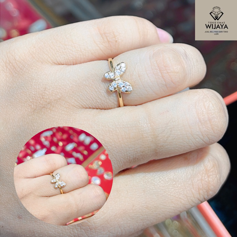 1.4 gram cincin model terbaru emas 700 emas asli