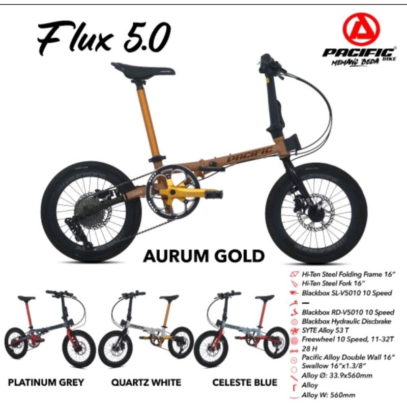 Sepeda Lipat 16 inch Pacific Flux 5.0