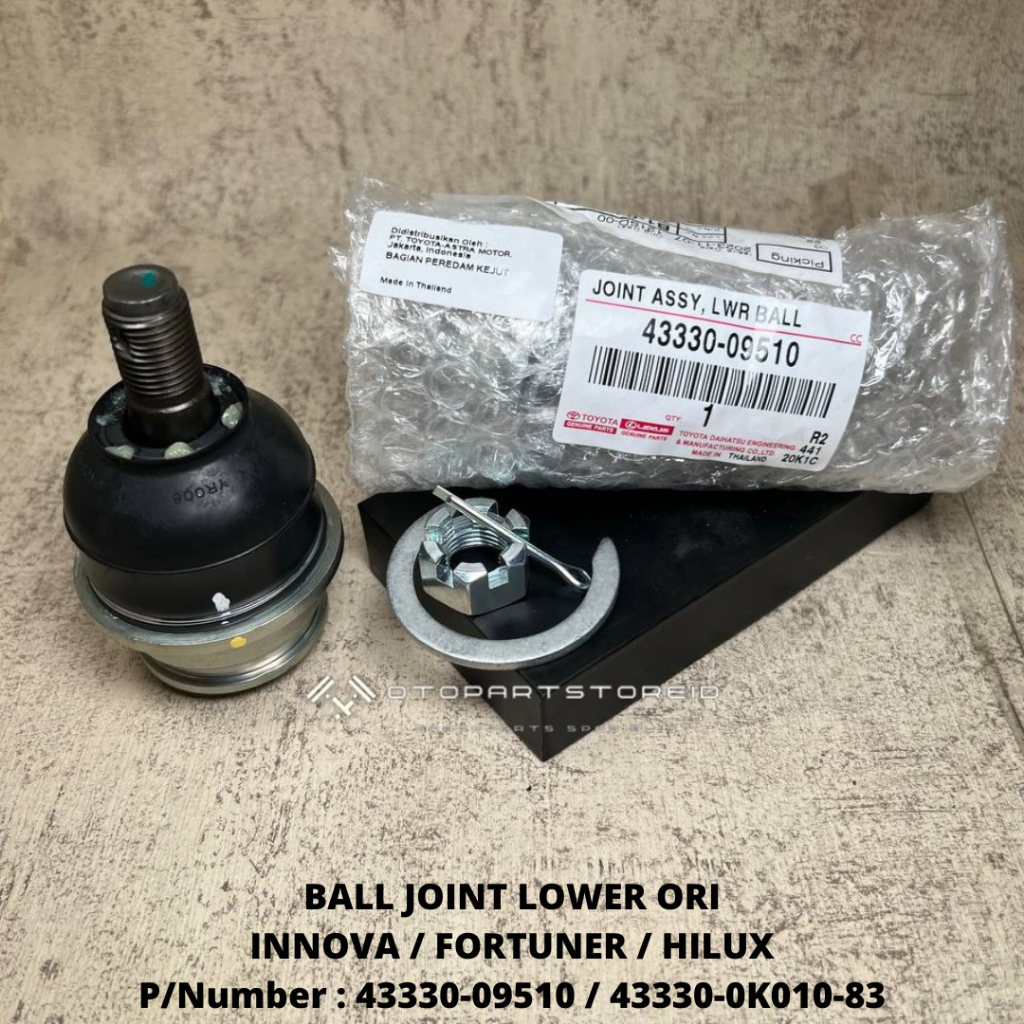 BALL JOINT BAWAH LOWER INNOVA LAMA REBORN FORTUNER HILUX ORIGINAL