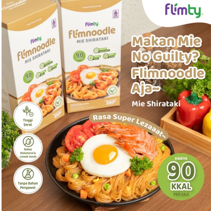 

Flimnoodle Mie Shirataki (Tanpa Proses Goreng) - 1 Box (isi 5 pcs)