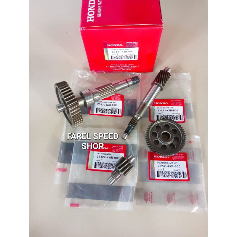 GIGI RASIO GEAR RASIO SET VARIO 125 VARIO 150 PCX 150 KZR