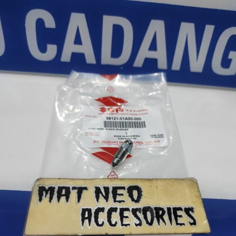 baut nipel nepel kaliper rem depan belakang satria 2 tak satria Fu Shogun 125 smash Titan Nex ll Axe