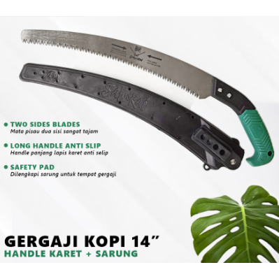 Gergaji Dahan Graji Kayu Pohon Bonsai Ranting Kopi Samurai