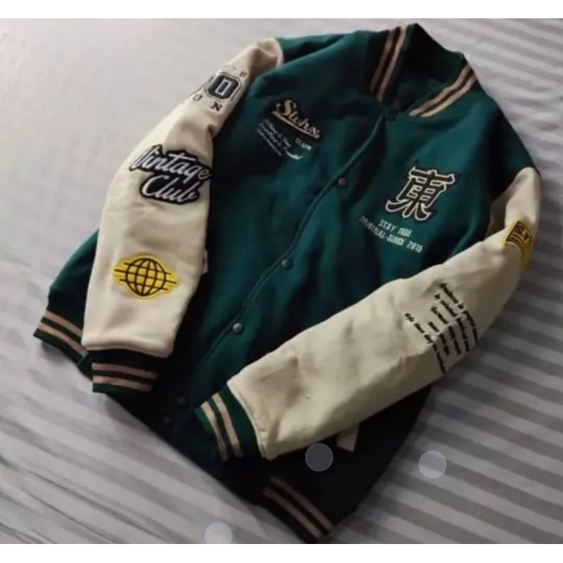 Jaket Hood VARSITY BODREL BASE BALL VINTAGE  TERBARU VIRAL BULAK BALIK BB PARASIT  PERIYA WANITA