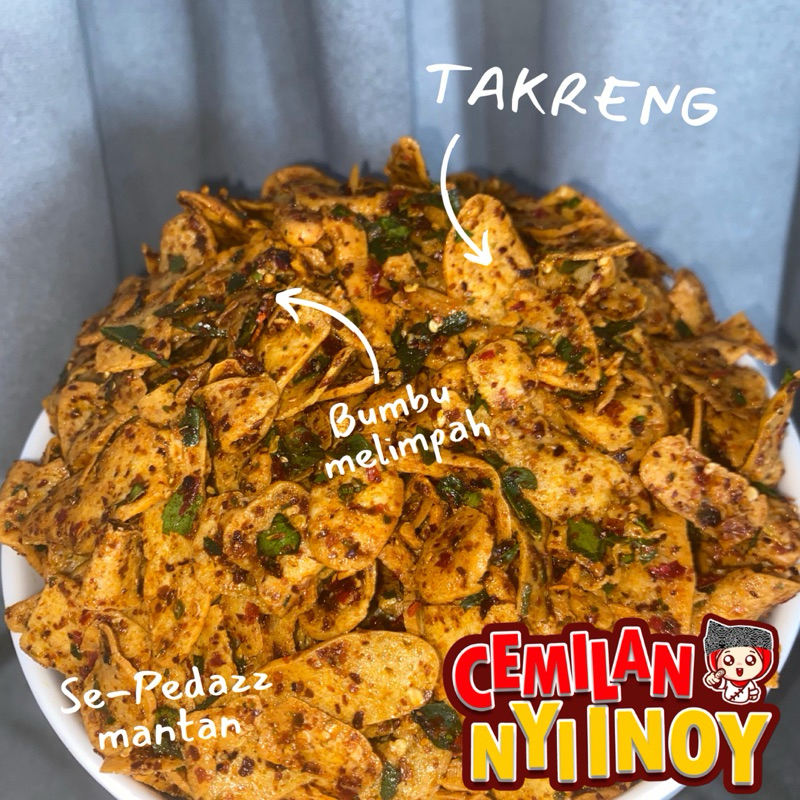 

TAKRENG 500gram Otak2 goreng Daun Jeruk Kriuk Pedas/Original