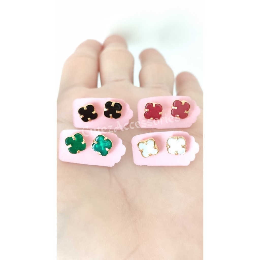 Giwang Clover 1 Gram Emas Muda