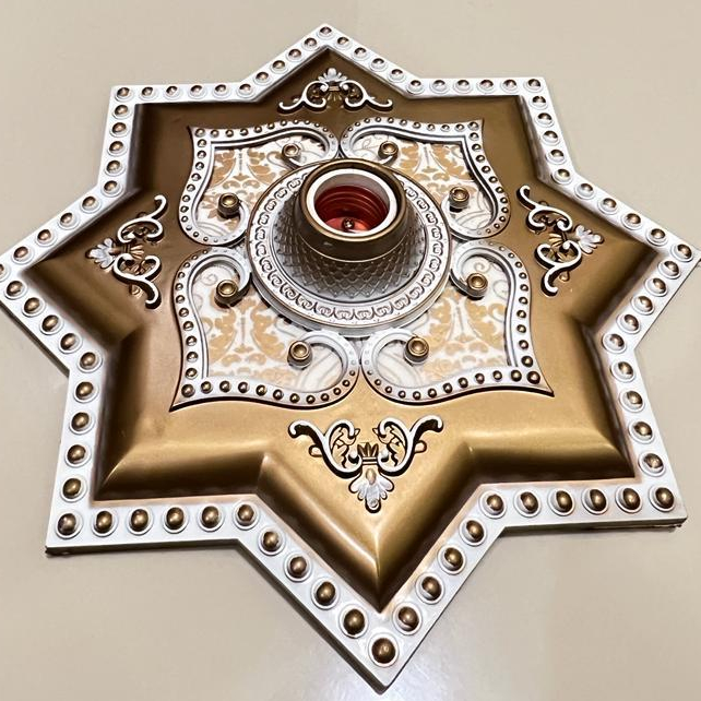 ORNAMEN LAMPU PLAFON ARTISTIK PVC 30CM*30CM/FITING LAMPU PLAFON ORNAMEN 30X30