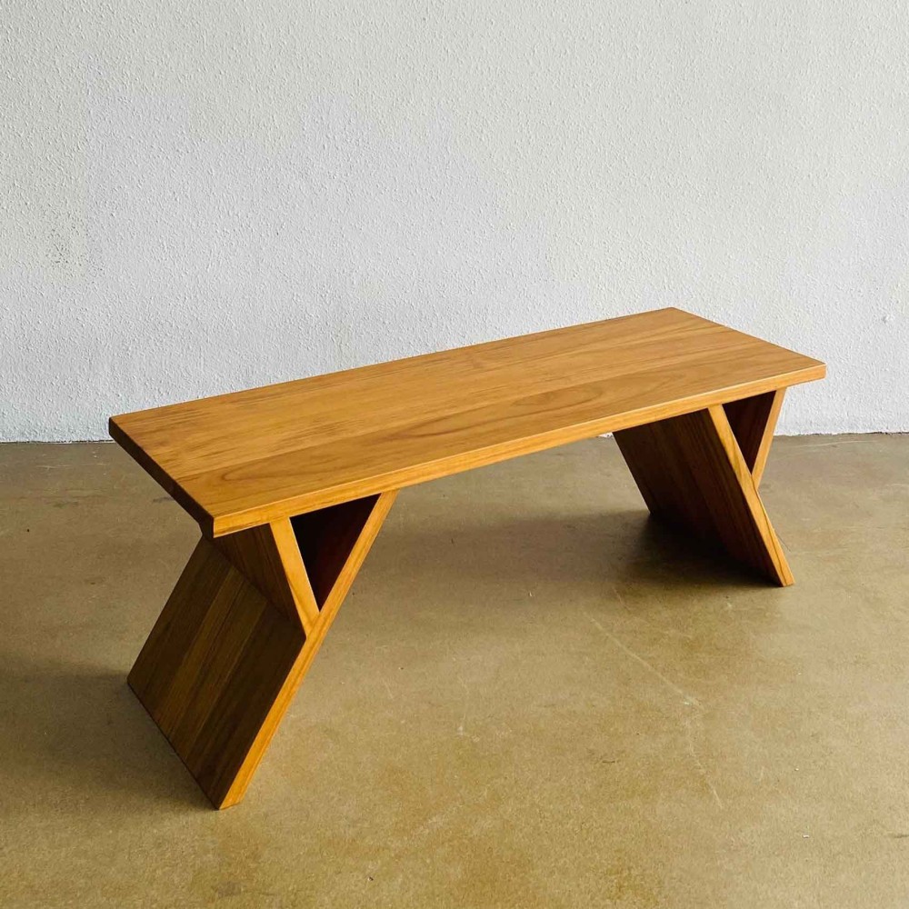 Zabar Bench Bangku Minimalis Kayu Jati Solid