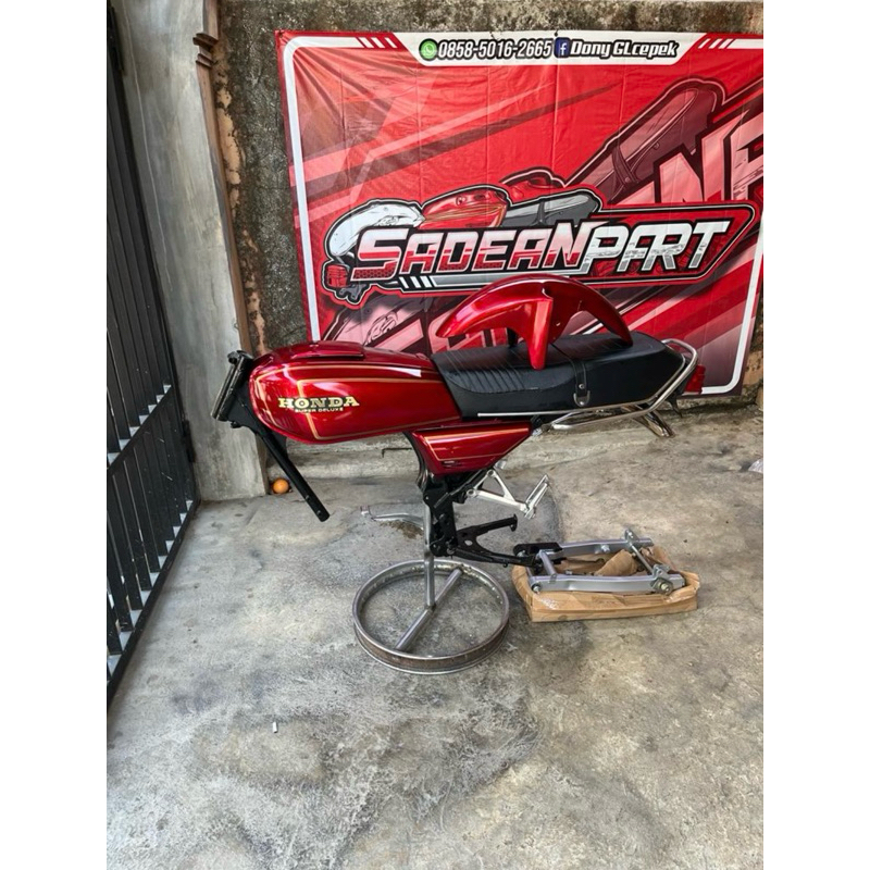 Body sett GL 100 Cat Baru Rangka pake ori fullsett Arm postep.