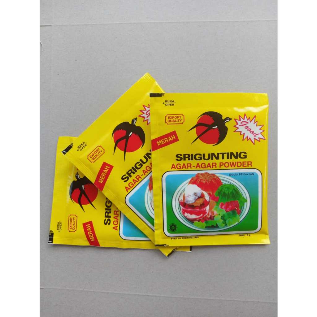 

Agar sri gunting sachet 7gram /sri gunting brand / Tepung Agar Agar Nomer 1