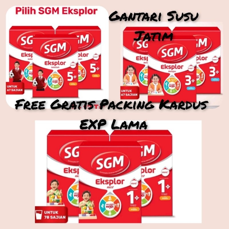 SGM Eksplor 1+  3+  5+ 900gr Madu Vanila Coklat|| ISOPRO SOYA 1+||SGM ANANDA|| Free packing