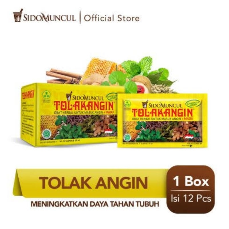 Jamu TOLAK ANGIN cair + madu (isi 12 sachet)