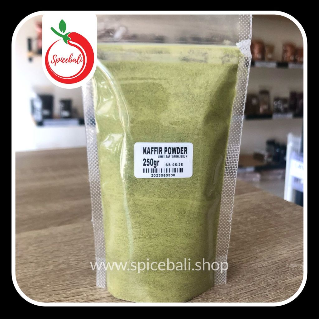 

Daun Jeruk Bubuk 250 gr / Kaffir Lime Leaves Powder 250 gr / Daun Jeruk Purut Bubuk