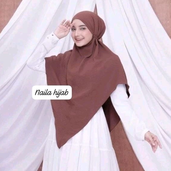 KHIMAR XXL CRINKLE LV NON PET / BERGO CRINKLE LV NON PET SIZE XXL / HIJAB SYAR'I KEKINIAN