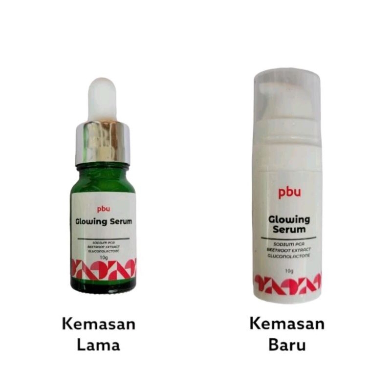 pbu serum glowing kemasan baru