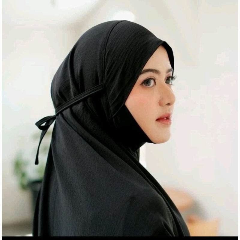 Hijab Bergo Dagu Crinkle Airflow/Bergo Dagu Malaysia [size XL]