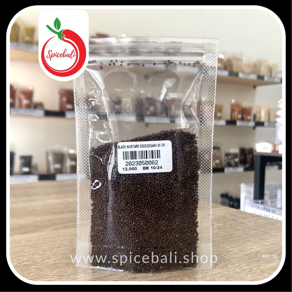 

Biji Sesawi Hitam 50 gr / Black Mustard Seed 50 gr / Biji Mustard