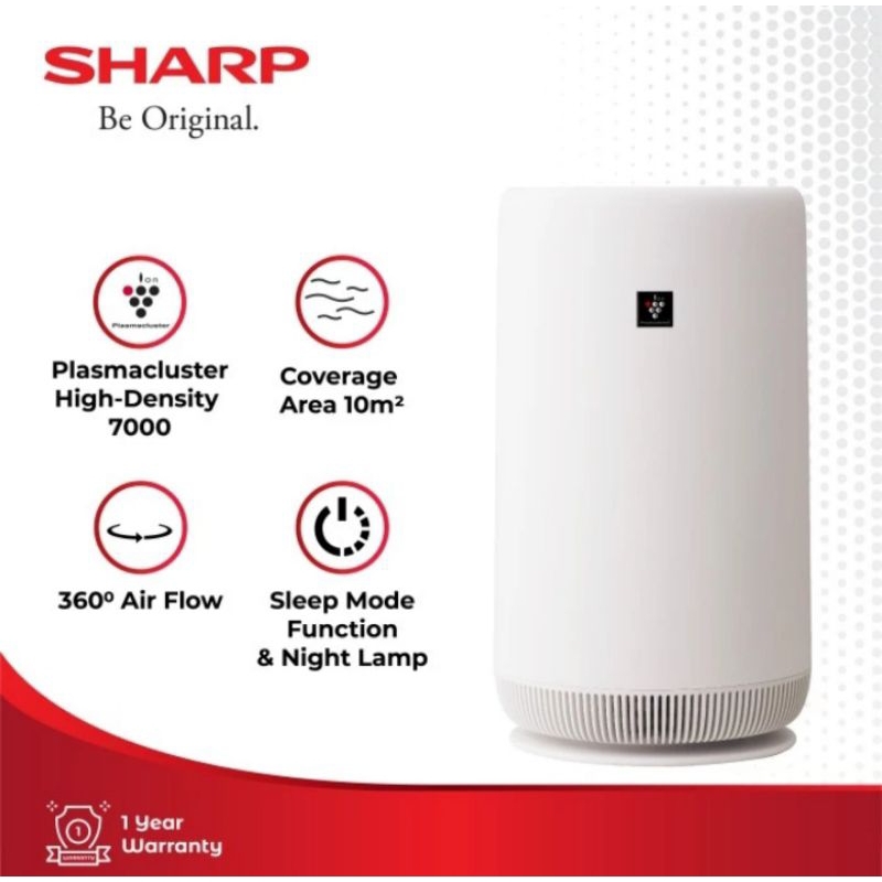 Sharp Small Tower Air Purifier FU NC01 White