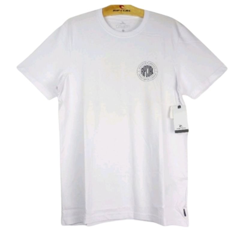 Kaos Ripcurl Pria Original A22 Stapler tee - white