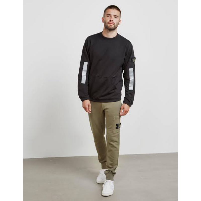 STONE ISLAND REFLECTIVE CREWNECK